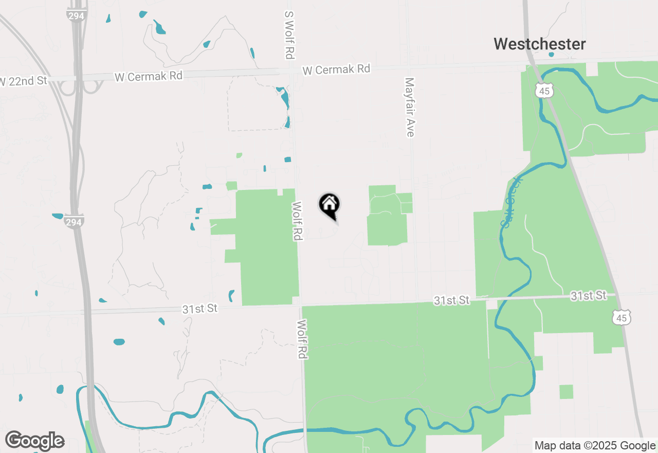 Map of 22 Princess Court, Westchester, IL 60154