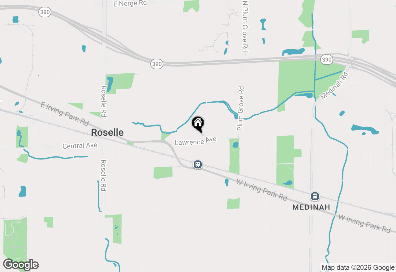 Map of 580 Lawrence Avenue #113, Roselle, IL 60172