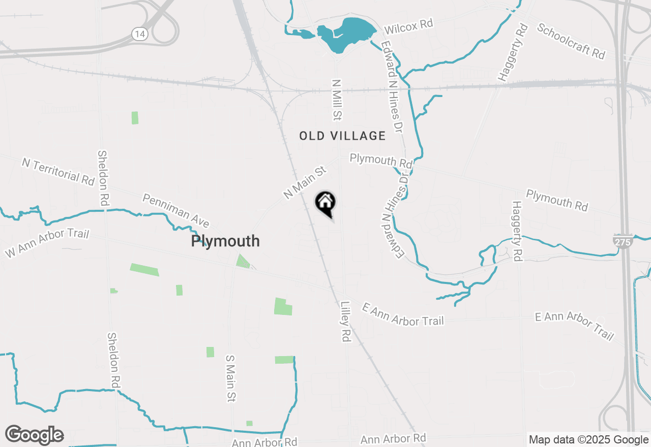 Map of 202 N Sydney Court, Plymouth, MI 48170