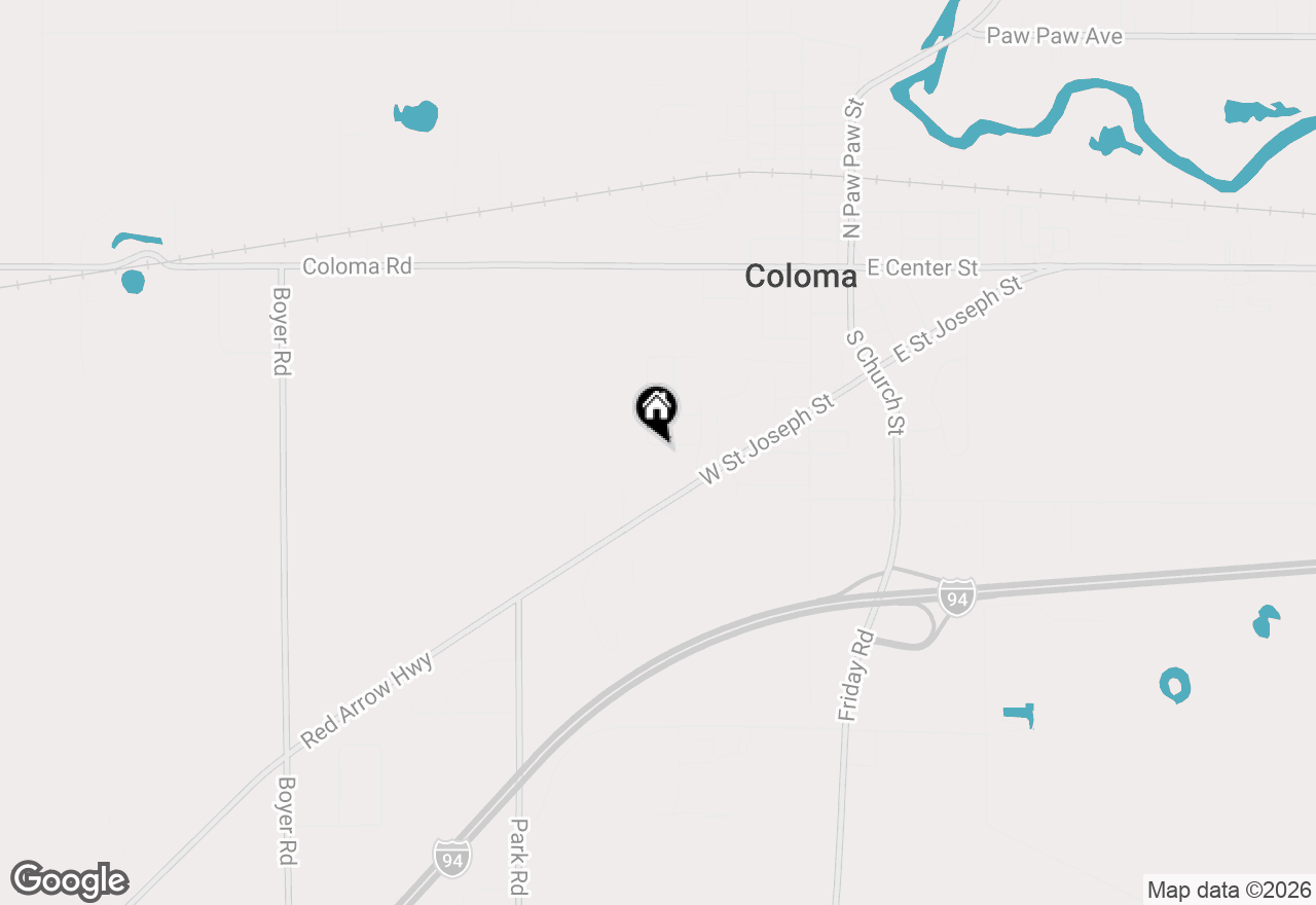 Map of 380 Cherry Street, Coloma, MI 49038