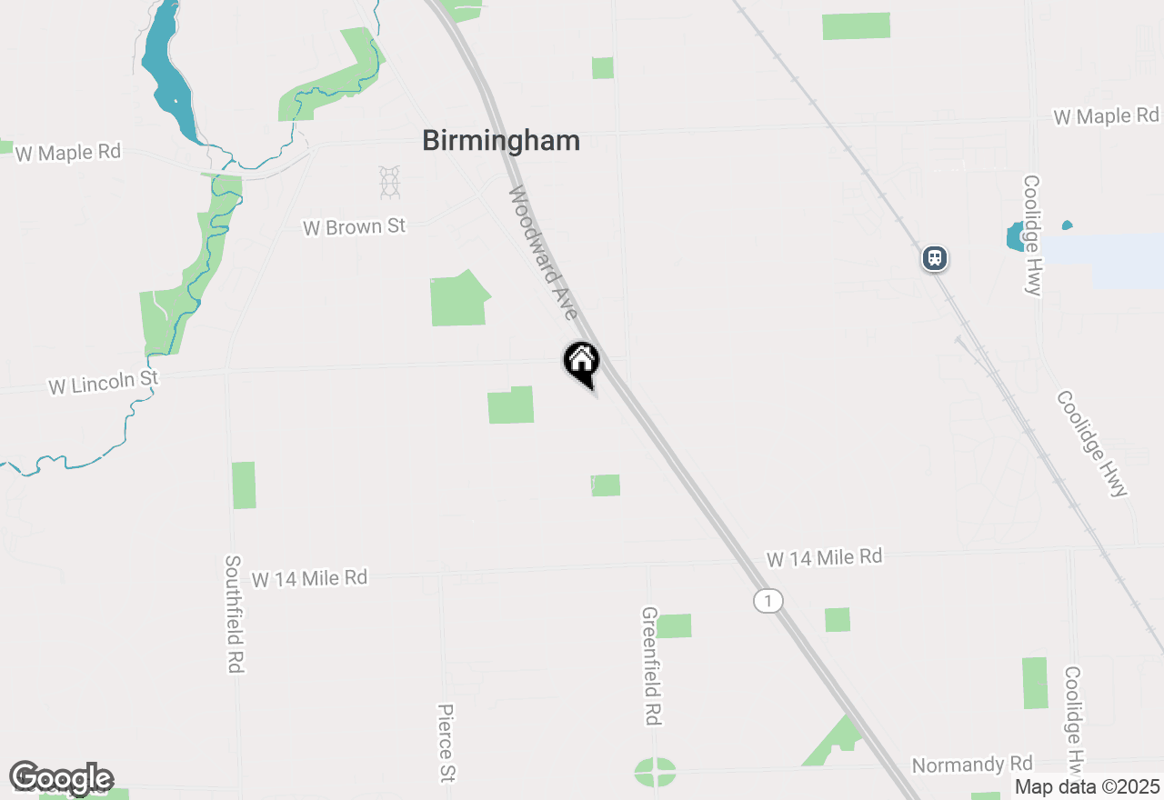 Map of 891 Humphrey, Birmingham, MI 48009