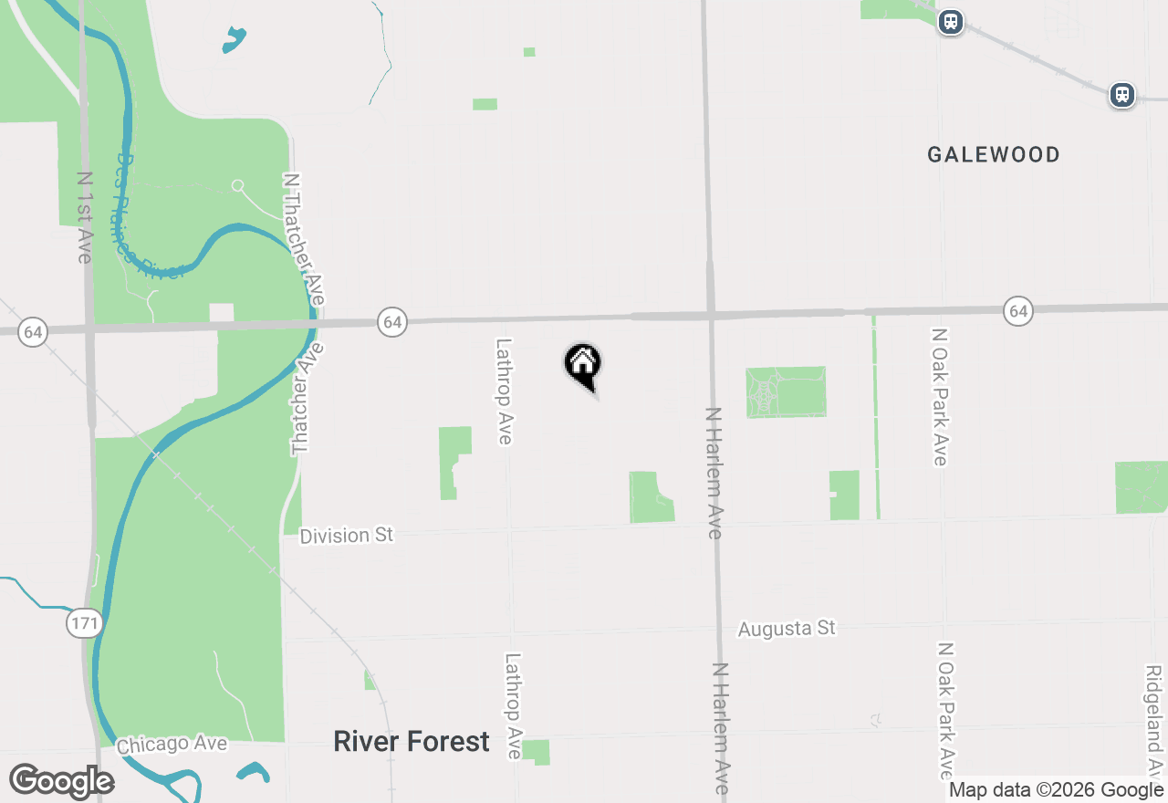 Map of 1421 Monroe Avenue, River Forest, IL 60305