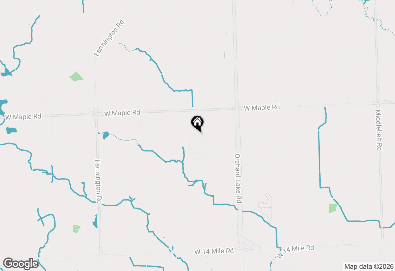 Map of 6821 Kindling Court, West Bloomfield, MI 48322
