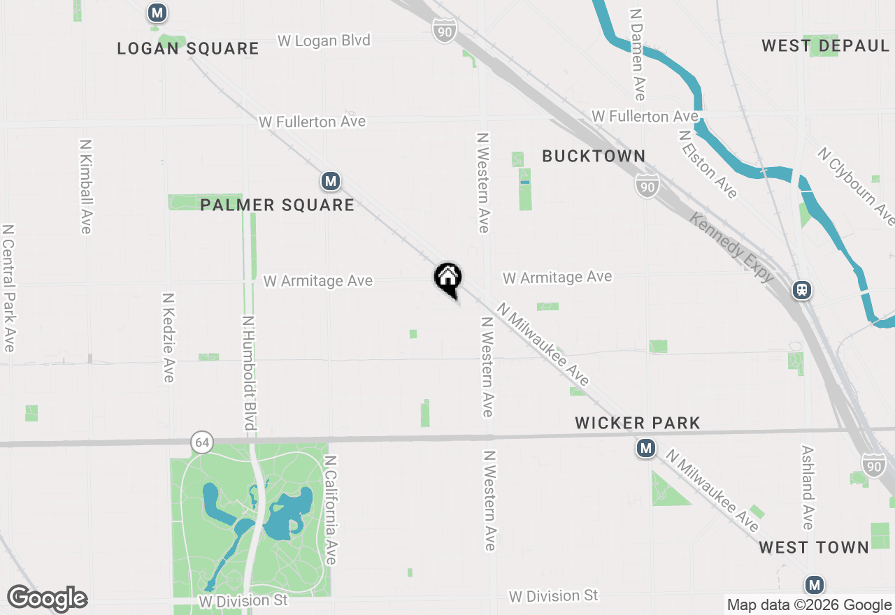 Map of 1918 N Campbell Avenue #D, Chicago, IL 60647