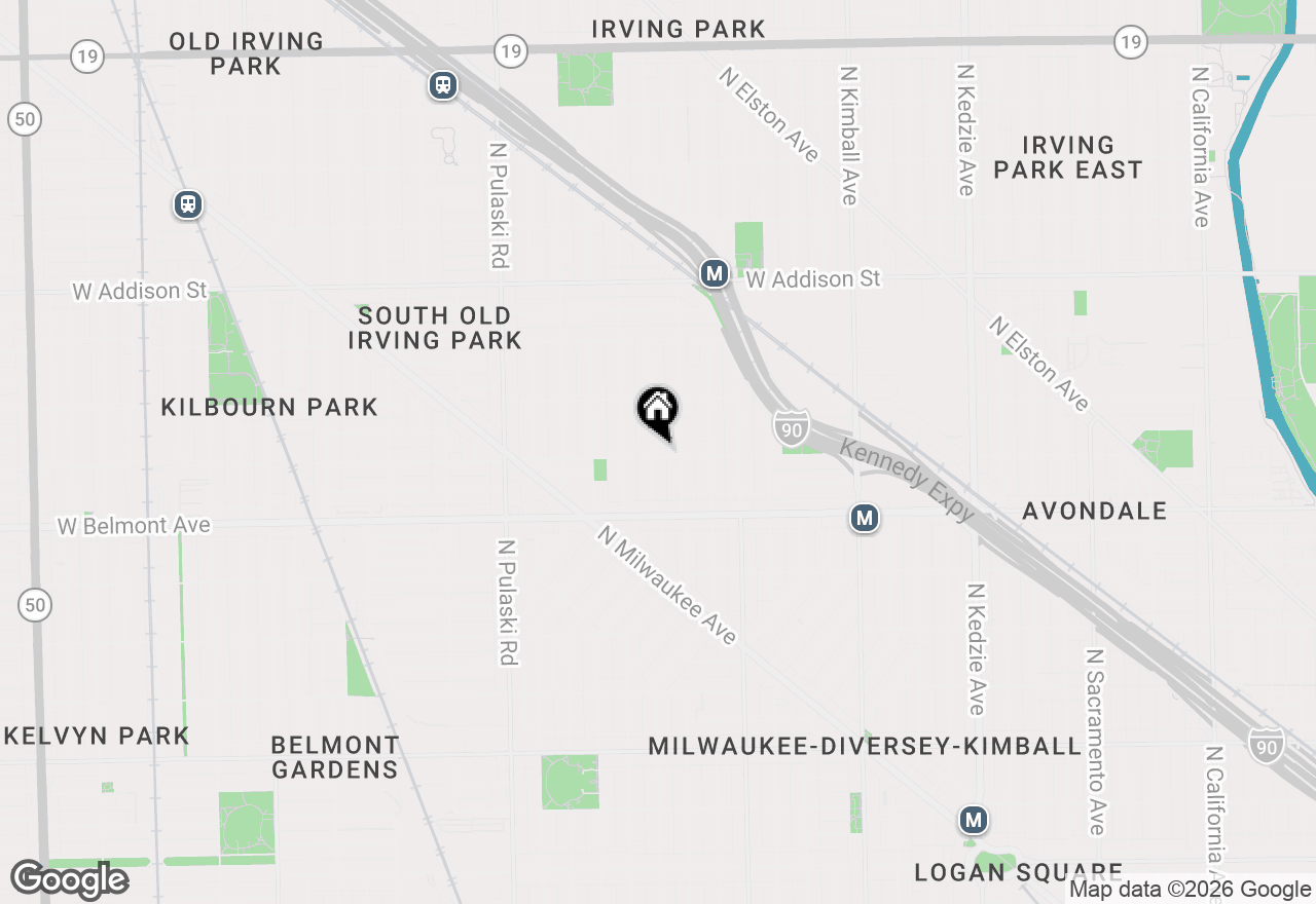 Map of 3722 W School Street #1W, Chicago, IL 60618