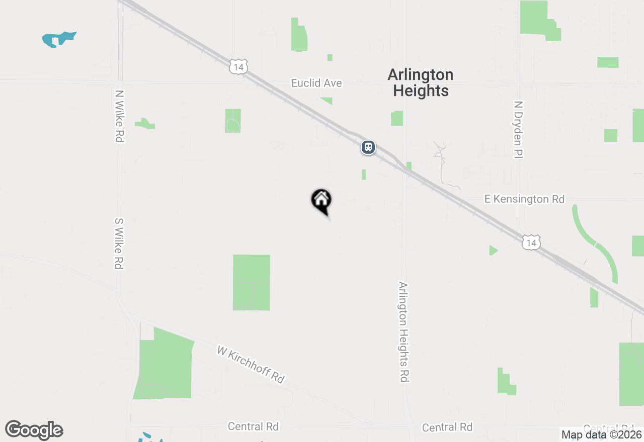 Map of 201 S Mitchell Avenue, Arlington Heights, IL 60005