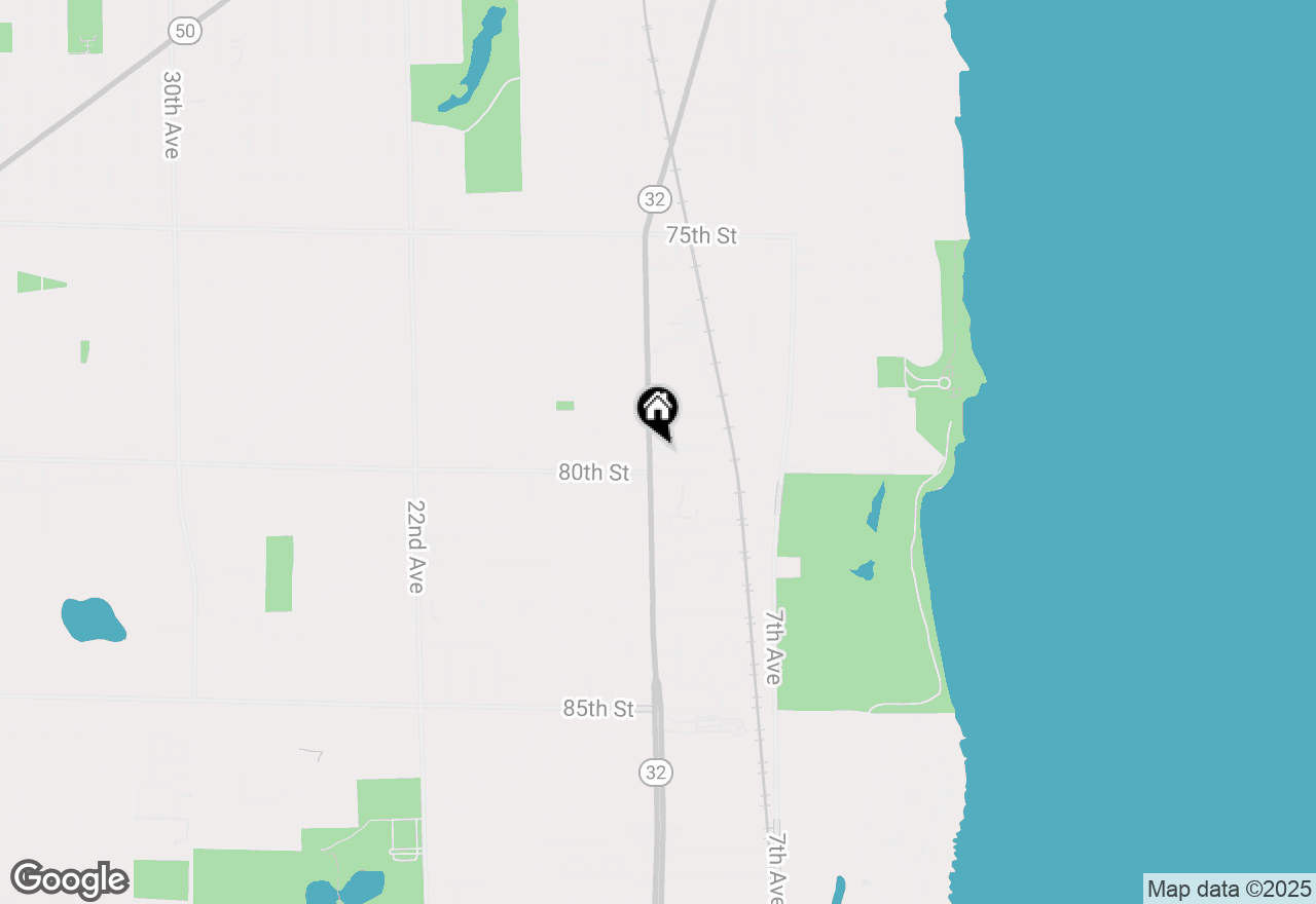 Map of 7943 Sheridan Rd, Kenosha, WI 53143