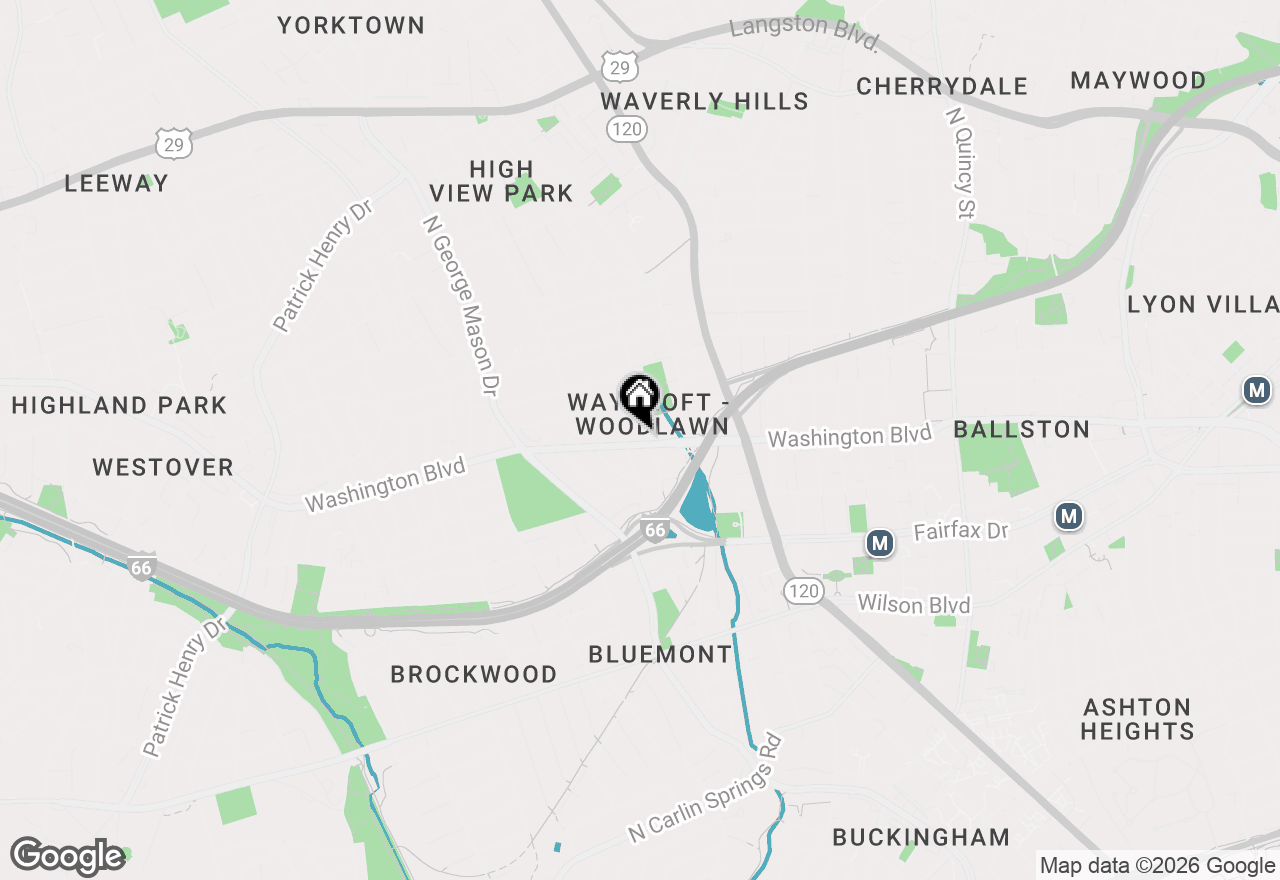 Map of 4807 Washington Boulevard, Arlington, VA 22205