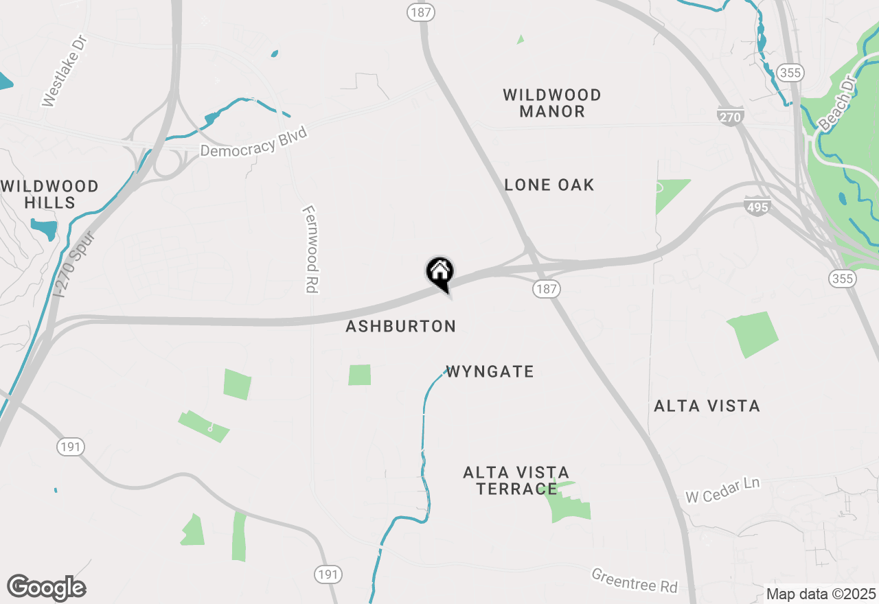 Map of 9813 Singleton Drive, Bethesda, MD 20817