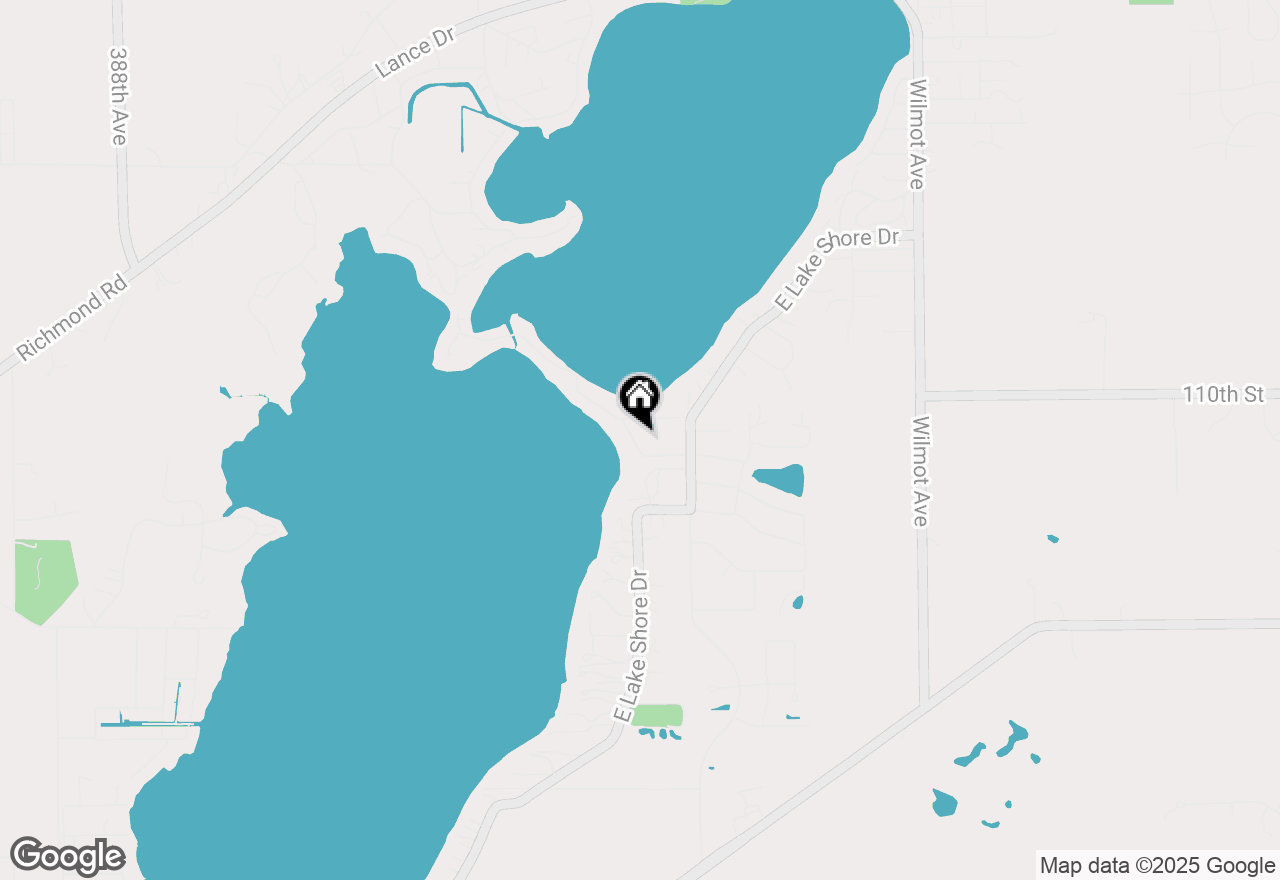 Map of 210 W Spring Dr, Twin Lakes, WI 53181