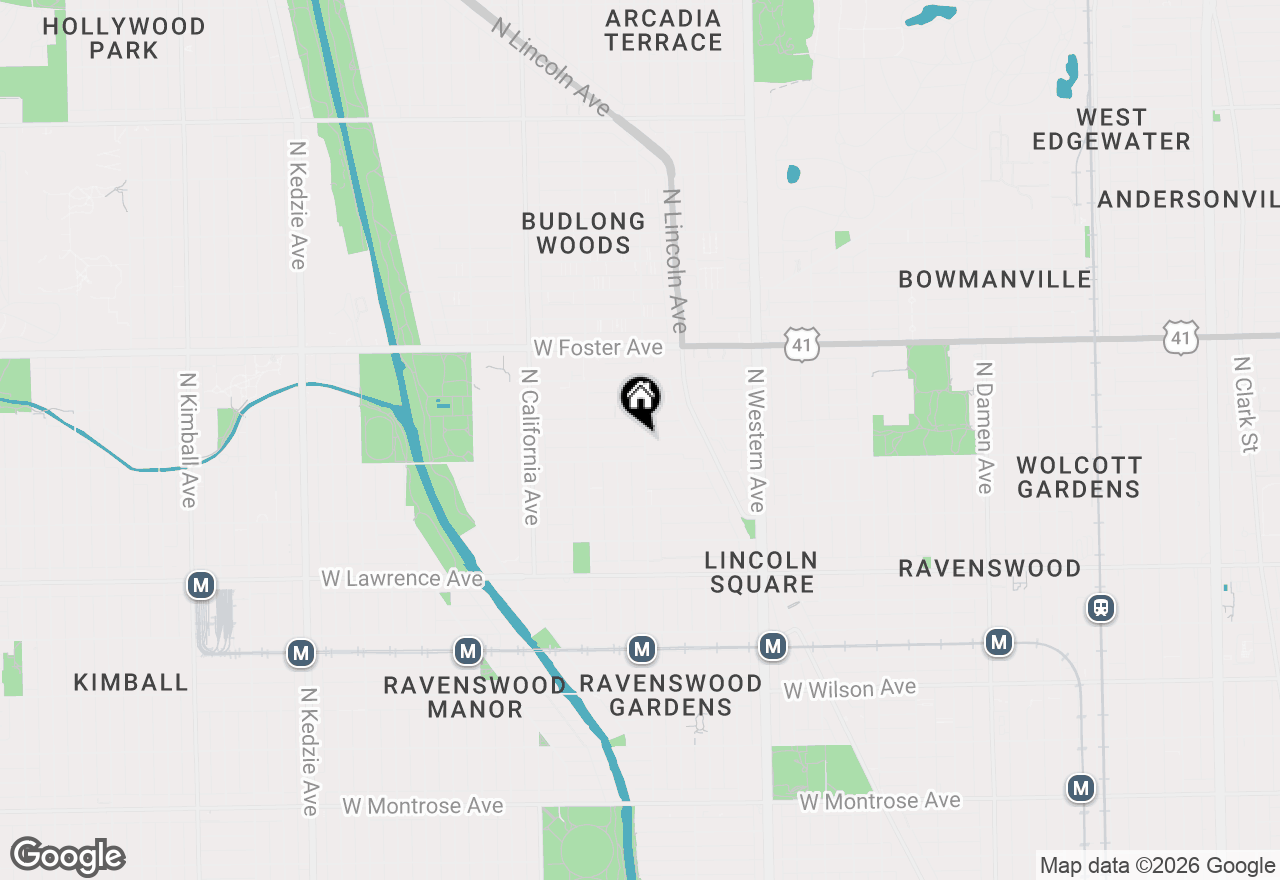 Map of 5014 N Rockwell Avenue #1S, Chicago, IL 60625
