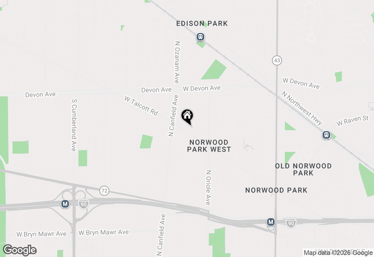 Map of 7728 W Talcott Avenue, Chicago, IL 60631