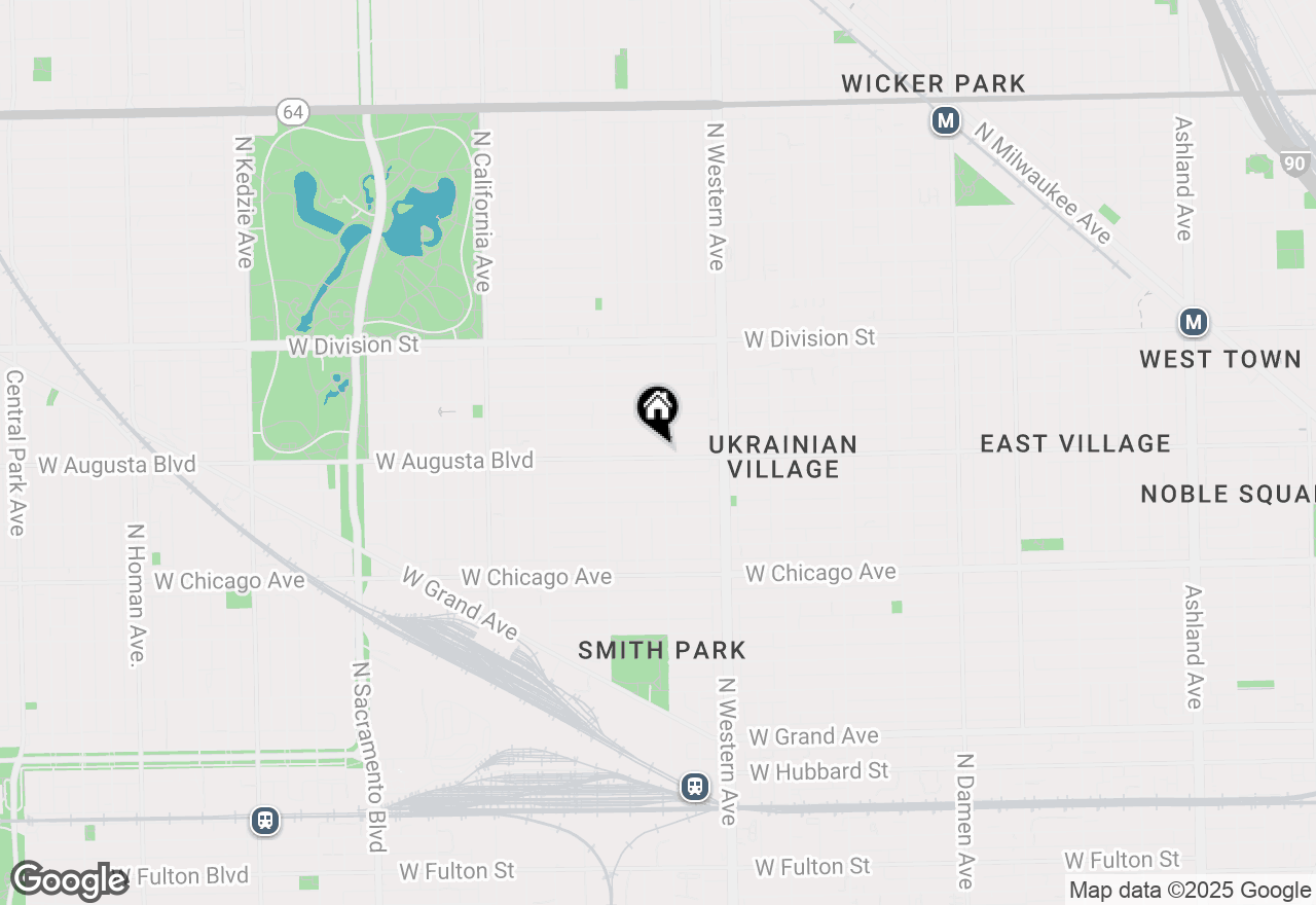Map of 2502 W Augusta Boulevard, Chicago, IL 60622