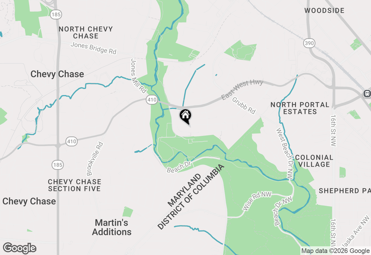 Map of 2800 Washington Avenue, Chevy Chase, MD 20815