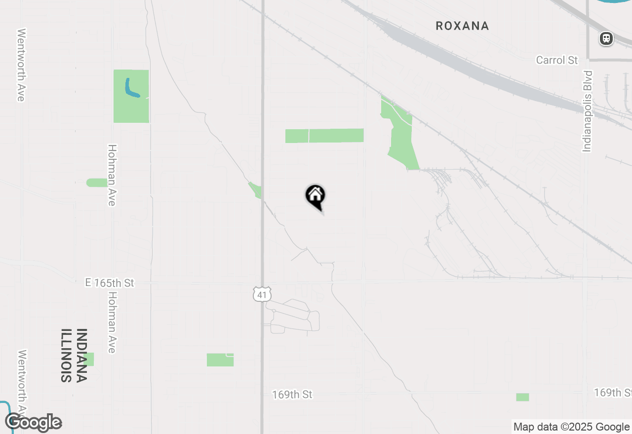 Map of 1016 Ames Street, Hammond, IN 46320