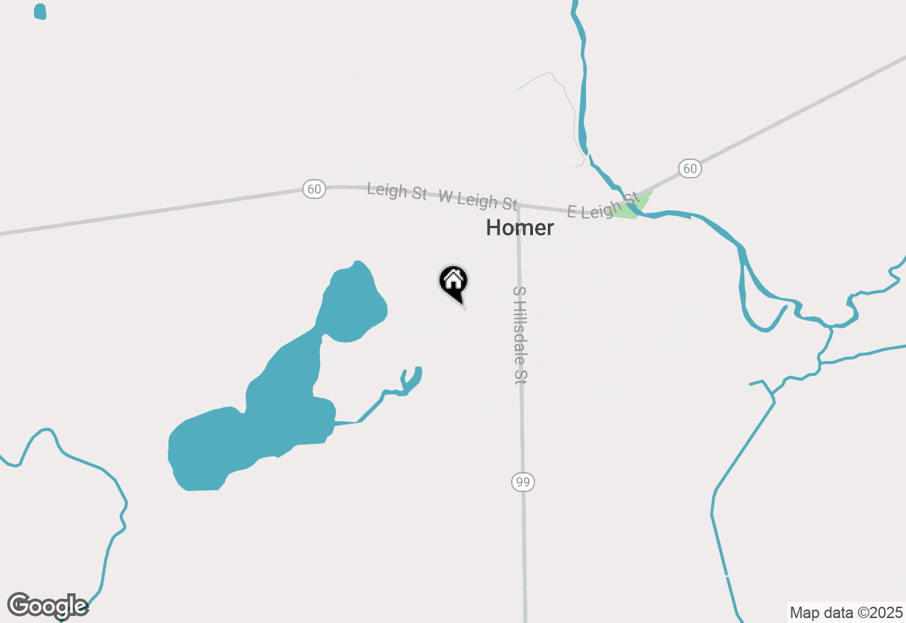 Map of 309 W Fulton Street, Homer, MI 49245