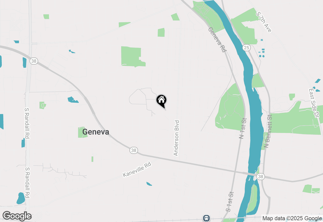 Map of 616 N Lincoln Avenue, Geneva, IL 60134