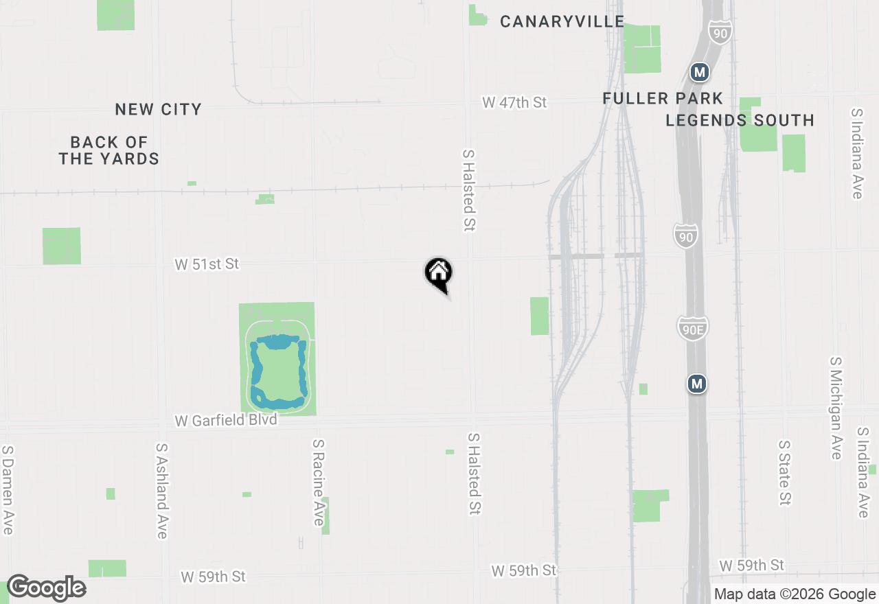 Map of 5203 S Peoria Street, Chicago, IL 60609