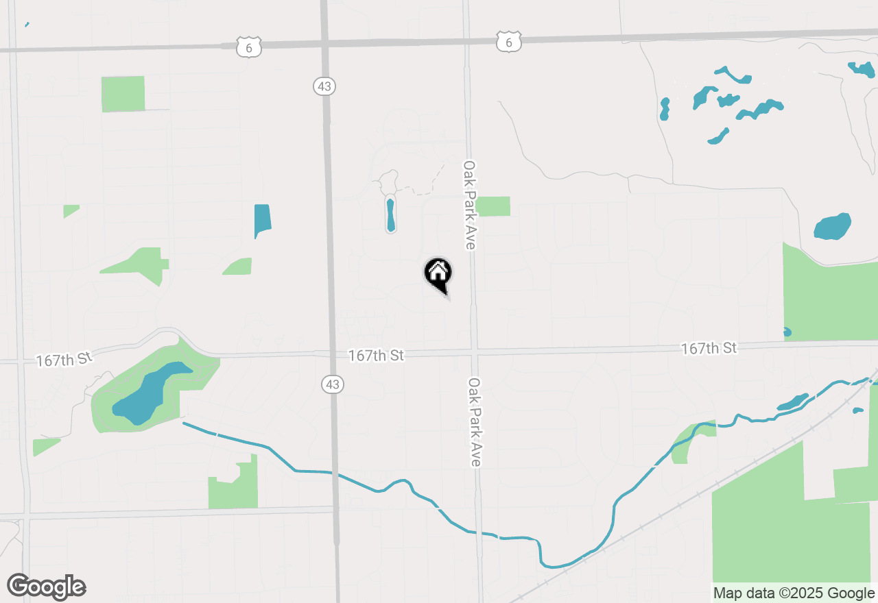 Map of (Address confidential), Tinley Park, Illinois 60477