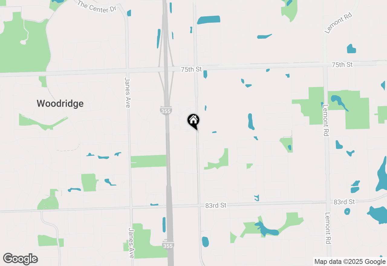 Map of 7804 Woodward Avenue, Woodridge, IL 60517