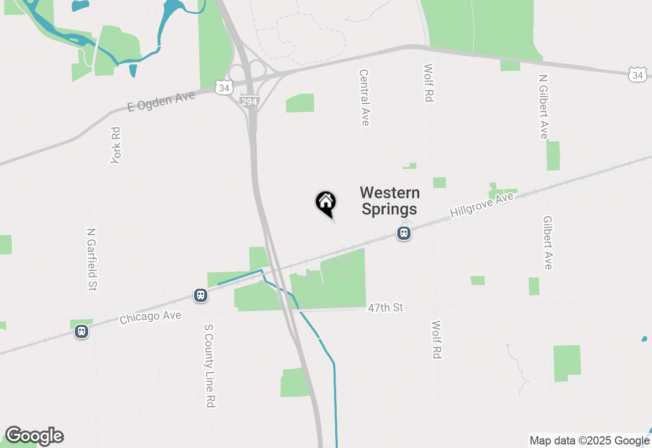 Map of 1325 Reid Street, Western Springs, IL 60558