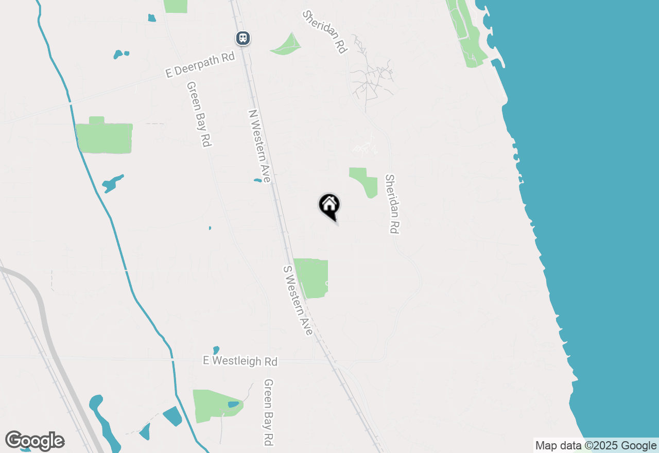 Map of 40 Washington Road, Lake Forest, IL 60045