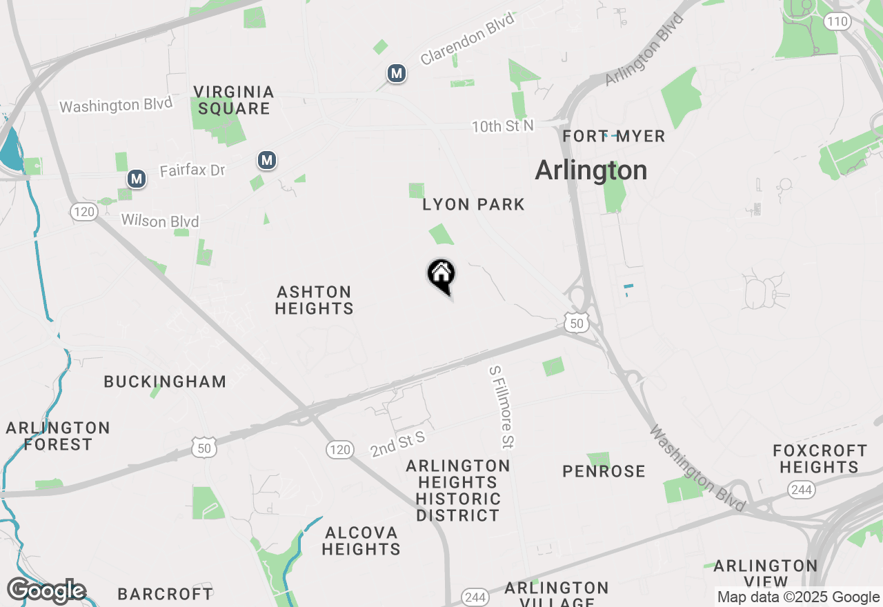 Map of 3002 2nd Street N, Arlington, VA 22201