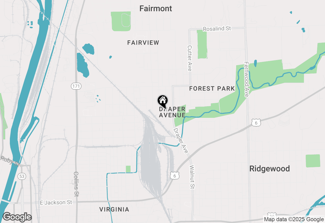 Map of 938 Arthur Avenue, Joliet, IL 60432