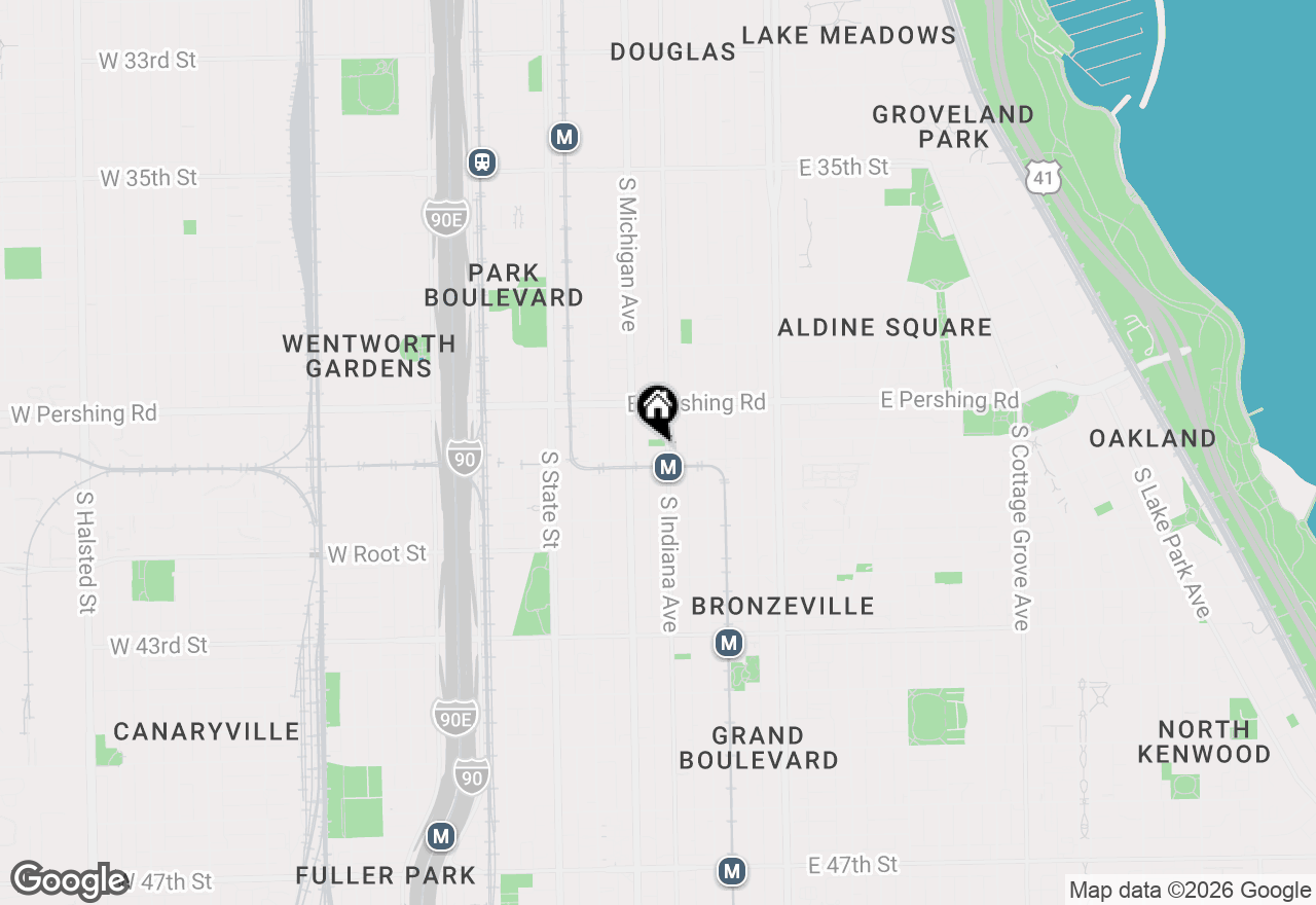 Map of 3948 S Indiana Avenue #2F, Chicago, IL 60653