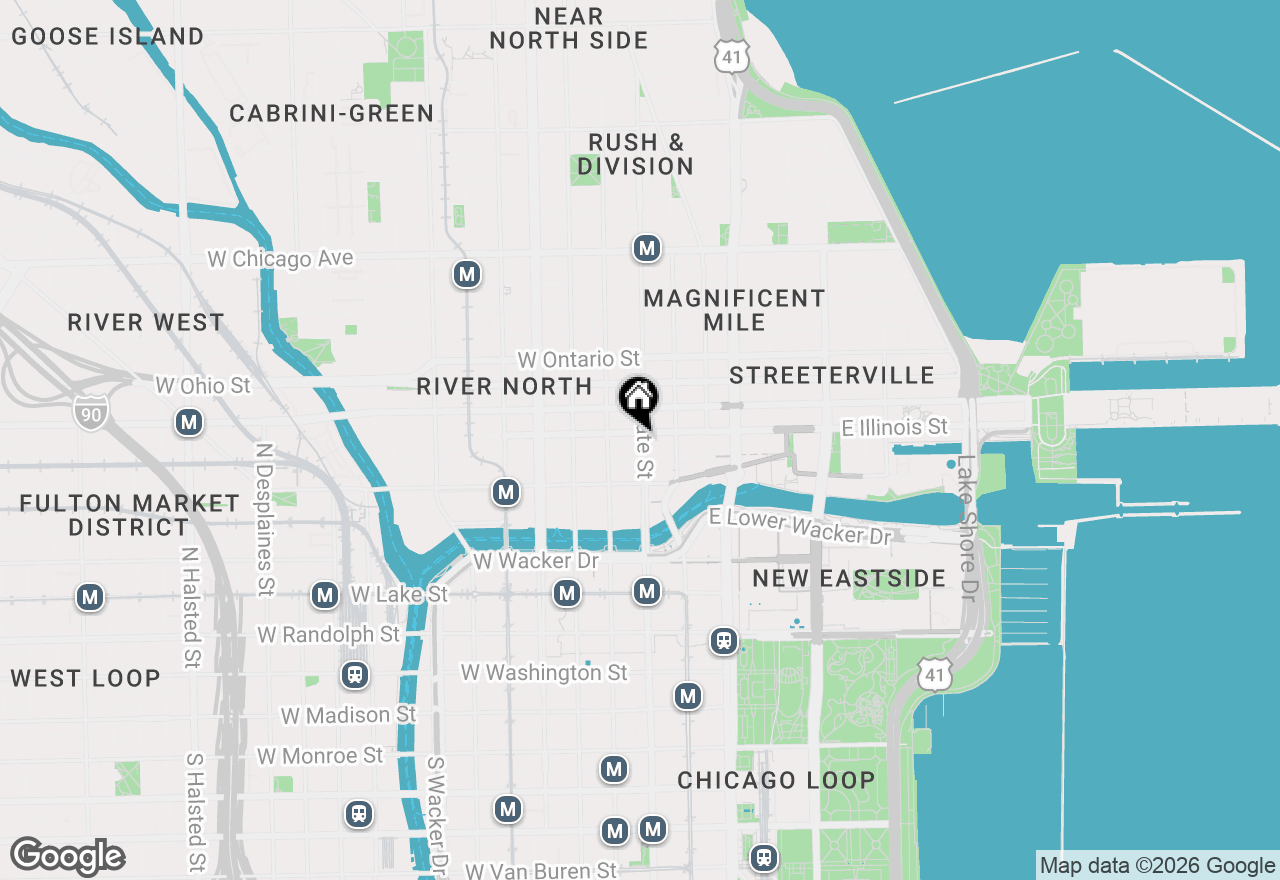 Map of 444 N State Street #3E, Chicago, IL 60654