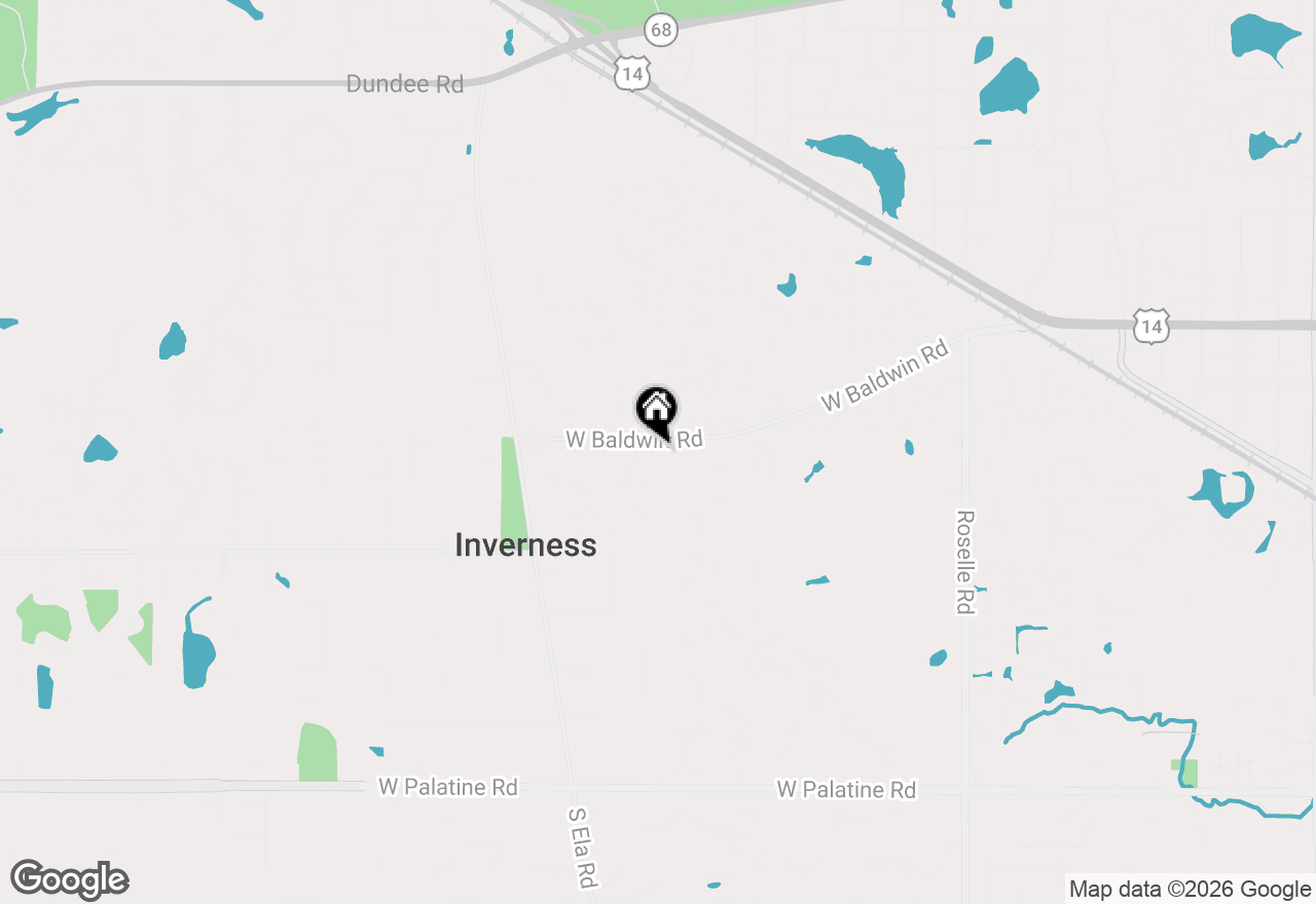 Map of 593 Cumnock Road, Inverness, IL 60067