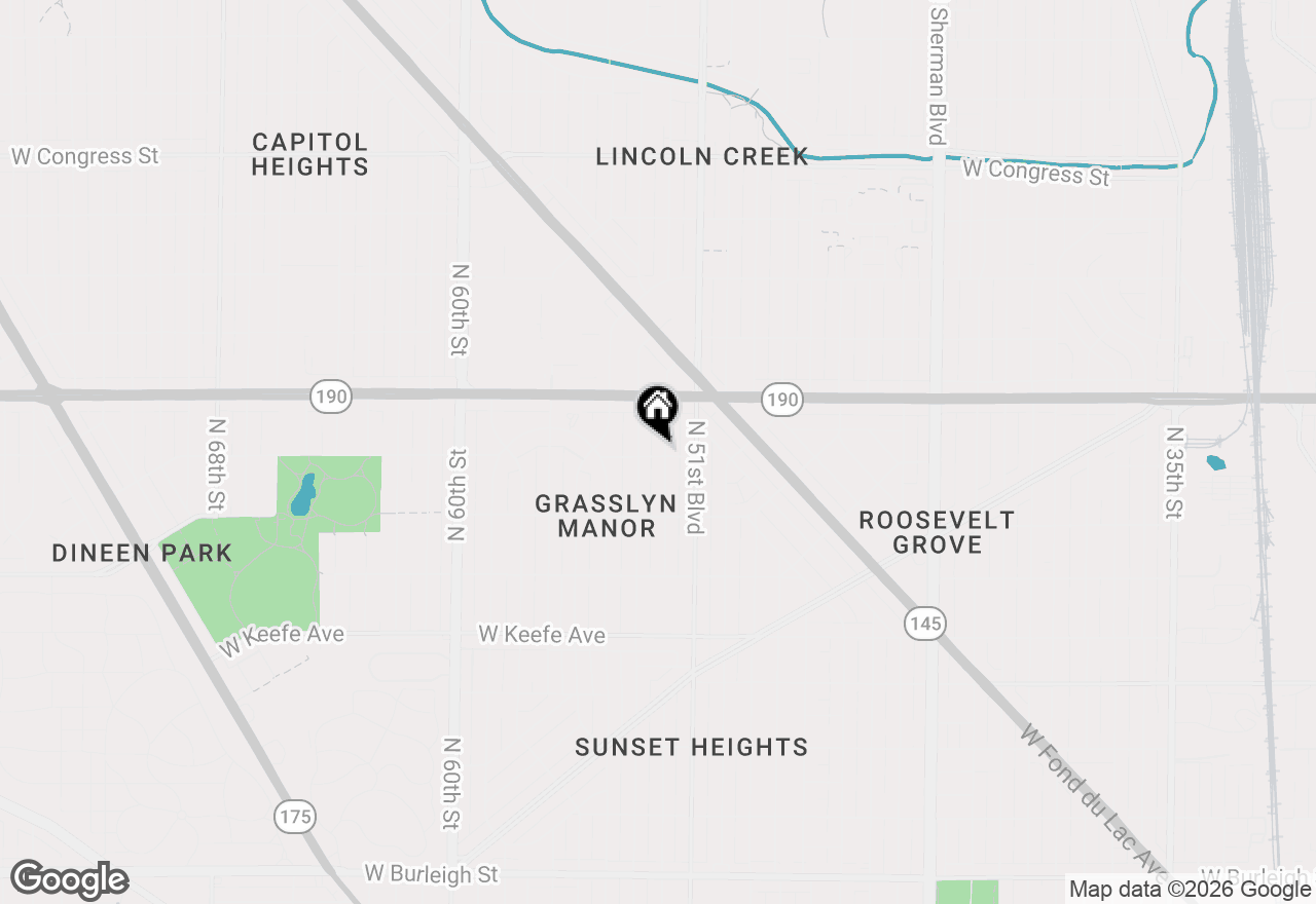 Map of 3901 N 52nd St, Milwaukee, WI 53216