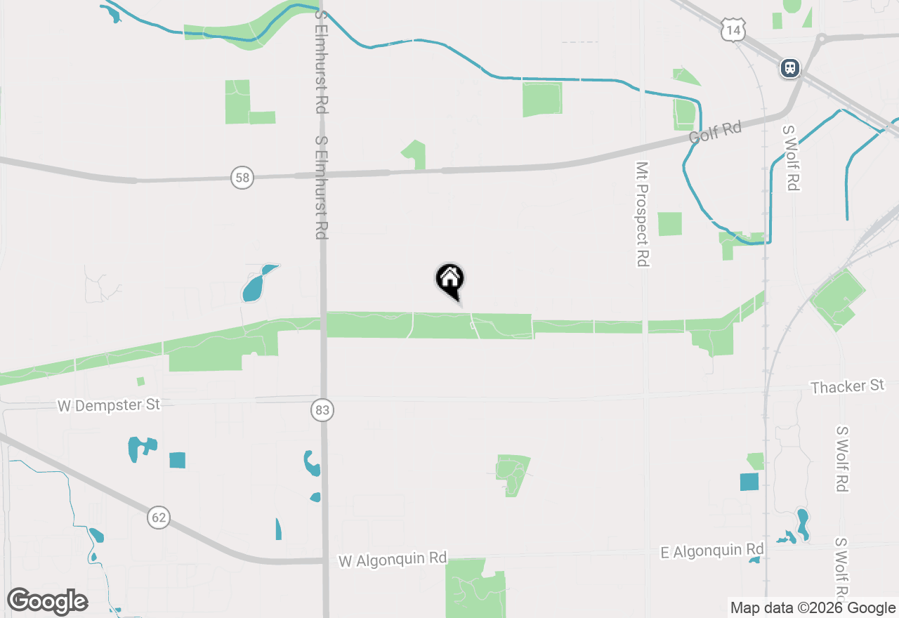Map of 459 W Millers Road, Des Plaines, IL 60016