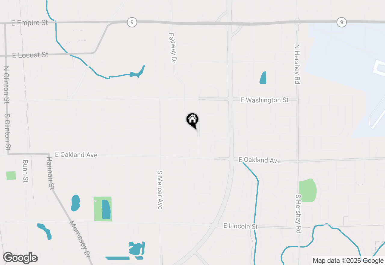 Map of 308 Granada Road, Bloomington, IL 61701