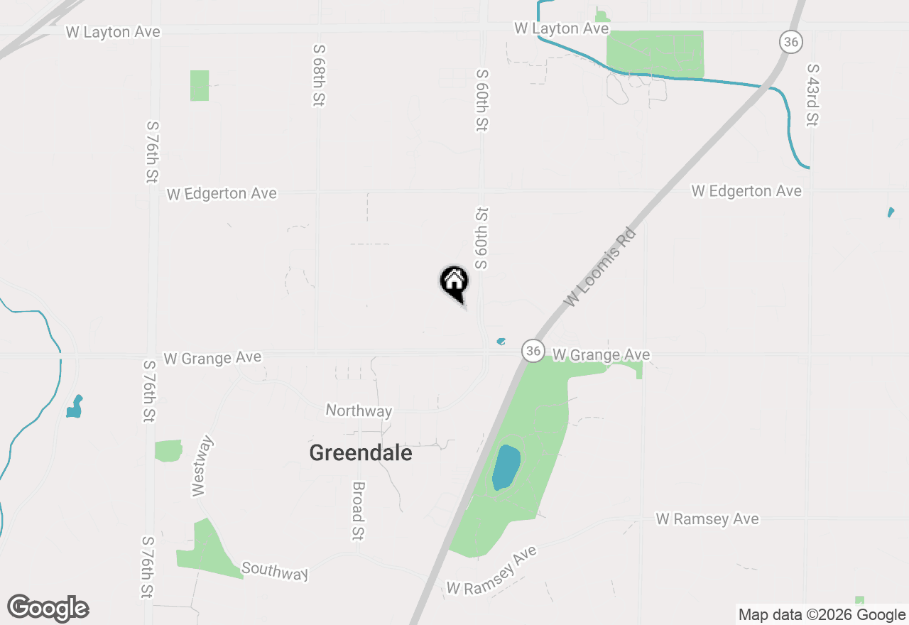 Map of 5400 Mansfield Dr, Greendale, WI 53129