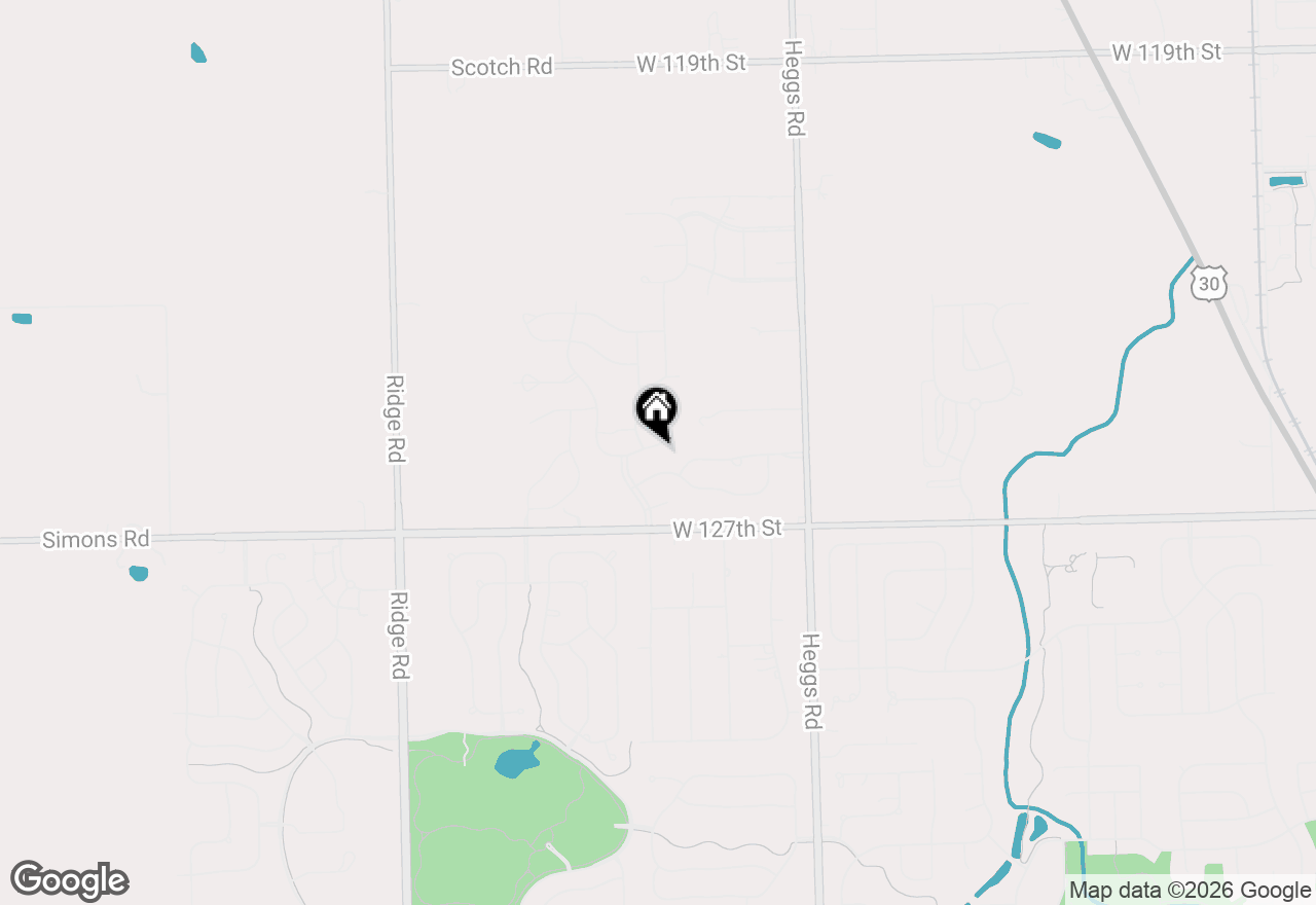 Map of 12610 S Cherry Blossom Boulevard, Plainfield, IL 60585