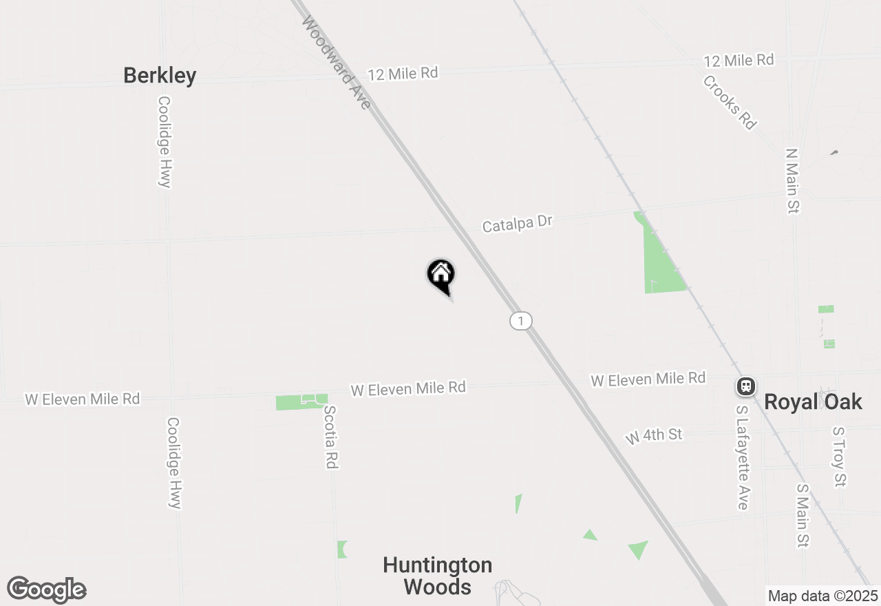 Map of 1137 Larkmoor Boulevard, Berkley, MI 48072