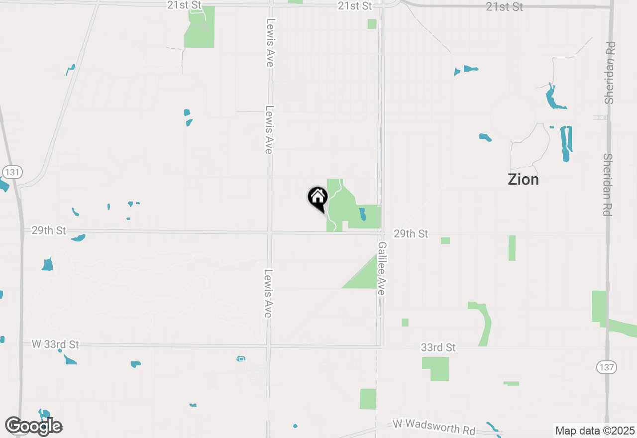 Map of 2800 29th Street, Zion, IL 60099