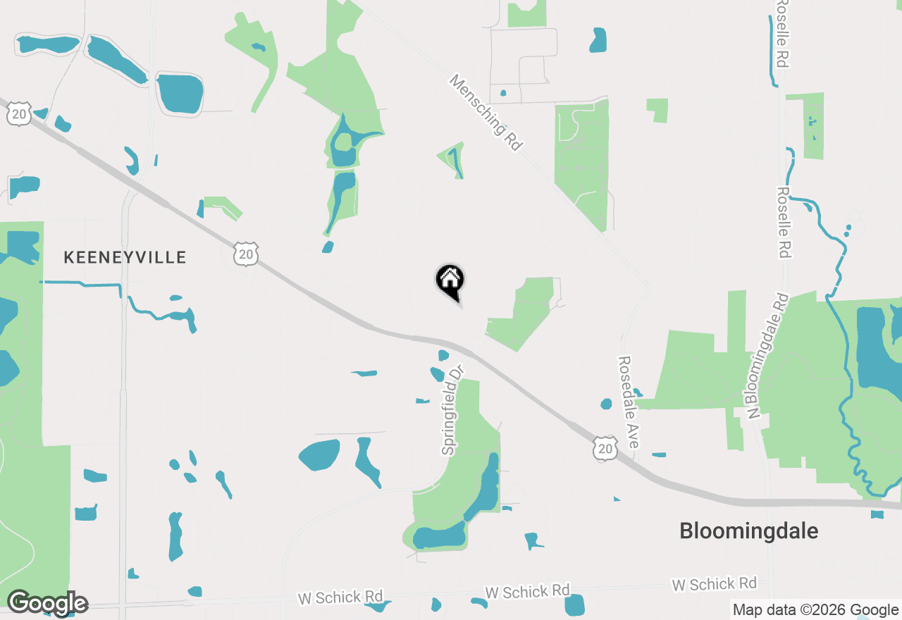 Map of 854 Sunrise Place, Roselle, IL 60172