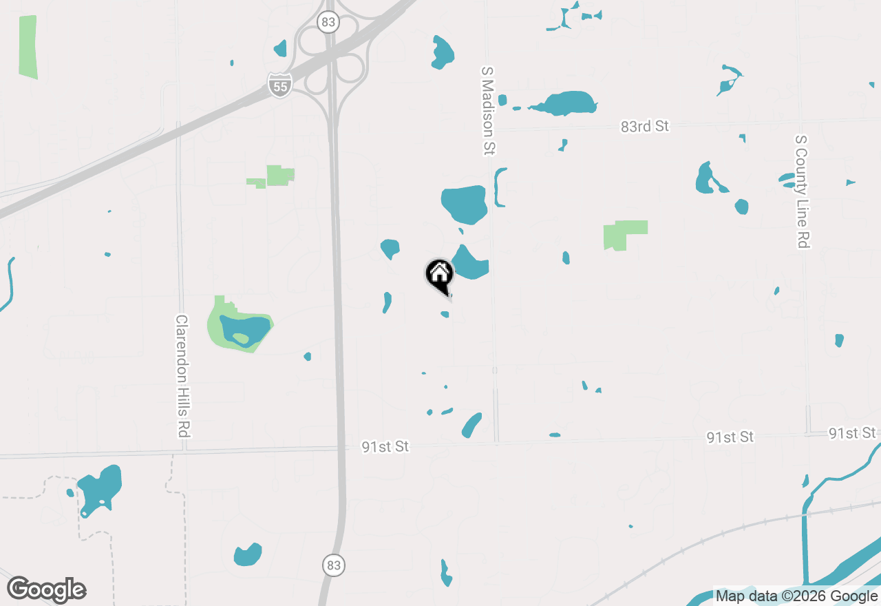Map of 16W130 89th Street, Burr Ridge, IL 60527