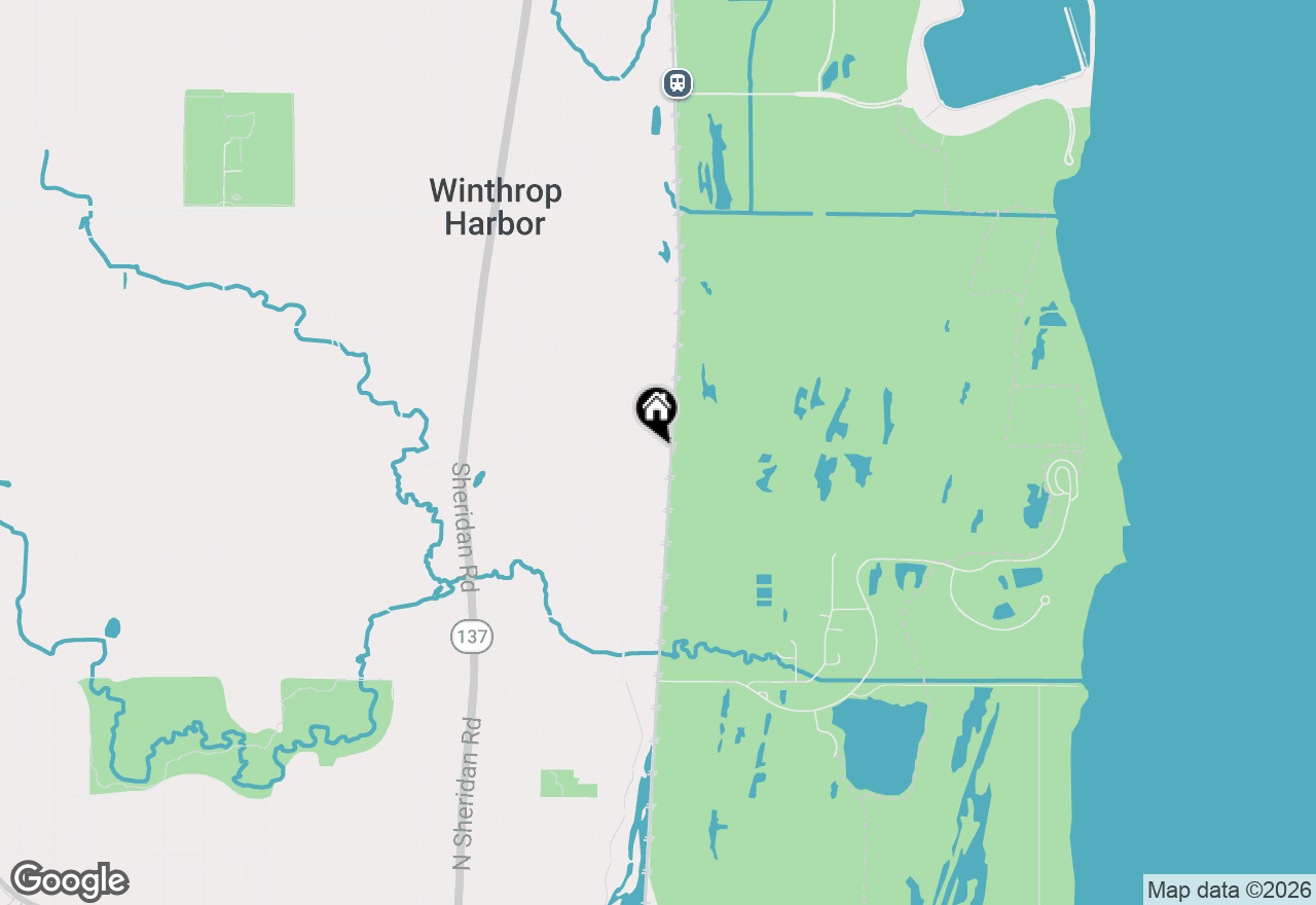 Map of 1305 13th Street, Winthrop Harbor, IL 60096