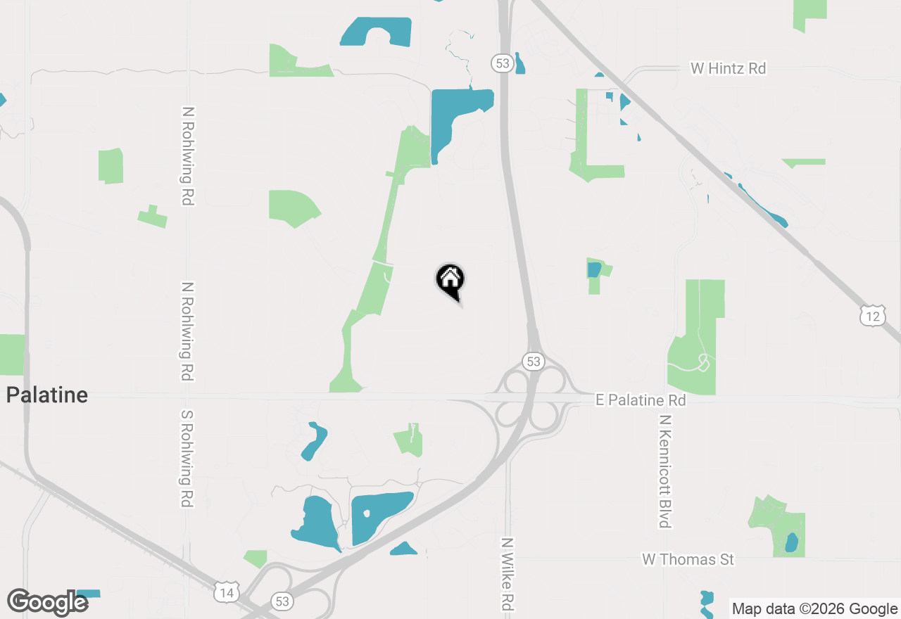 Map of 1437 E Michele Drive, Palatine, IL 60074