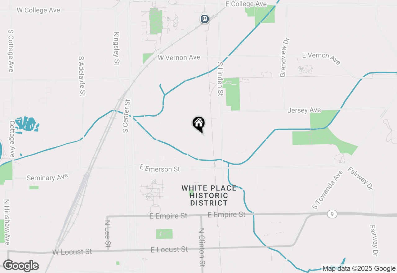 Map of 9 Broadway Place, Normal, IL 61761