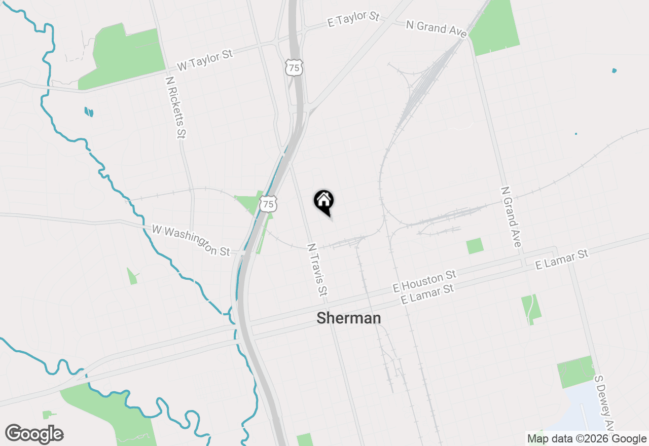 Map of 623 N Walnut Street, Sherman, TX 75090