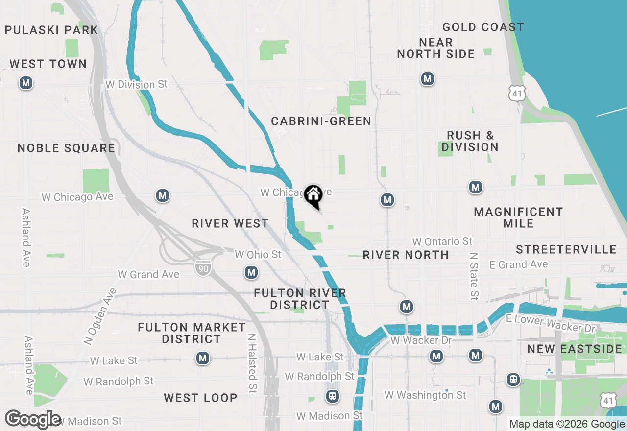 Map of 520 W Huron Street #314, Chicago, IL 60654