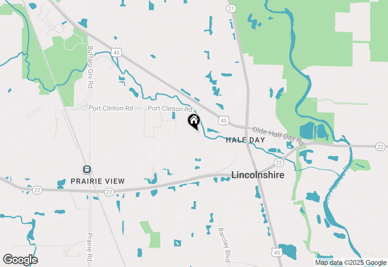 Map of 23347 N Indian Creek Road, Prairie View, IL 60069