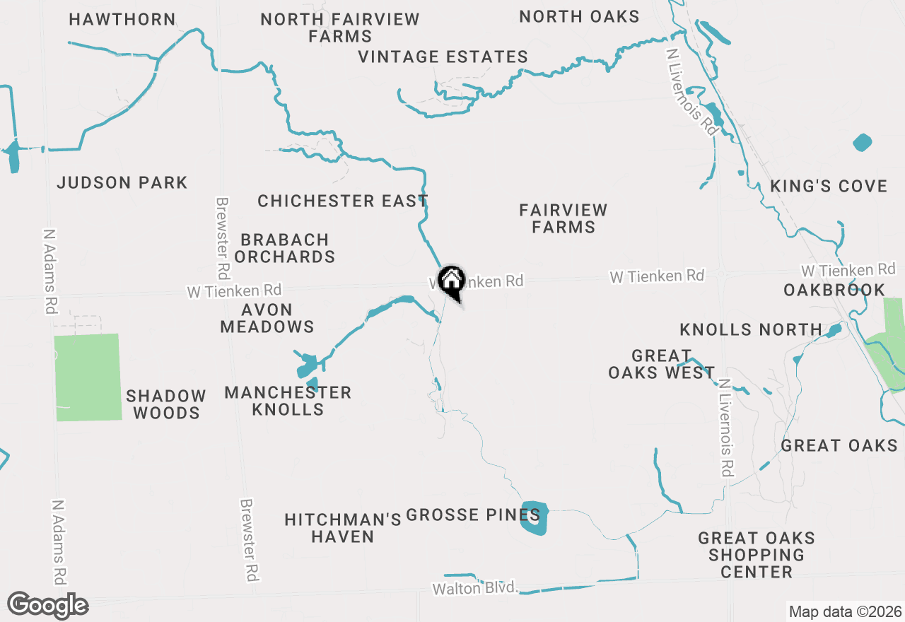 Map of 833 Fieldstone Drive, Rochester Hills, MI 48309