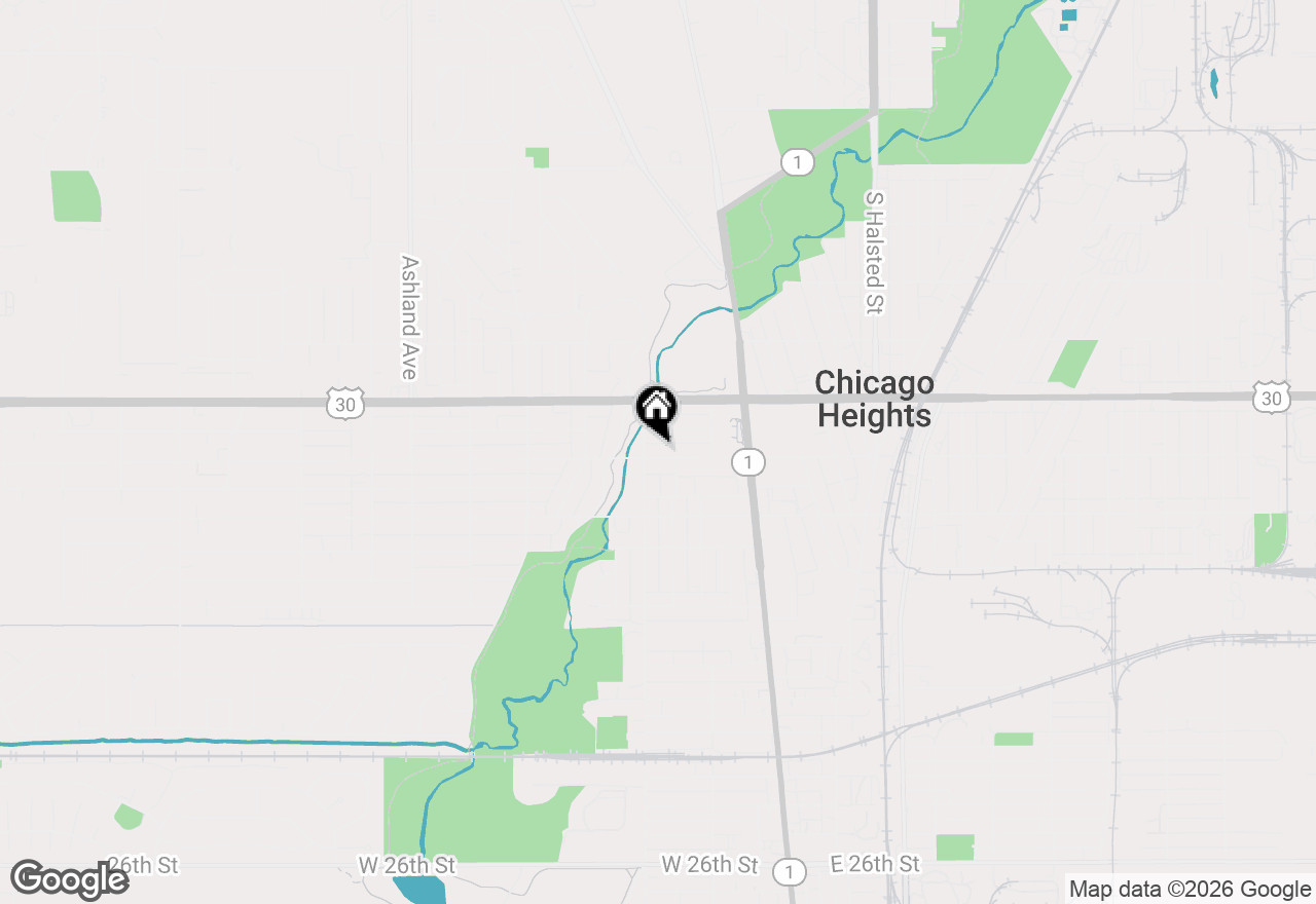 Map of 83 W 15th Street, Chicago Heights, IL 60411