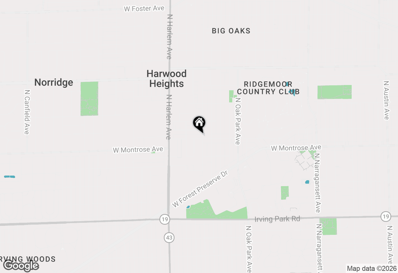 Map of 7008 W Montrose Avenue, Norridge, IL 60706