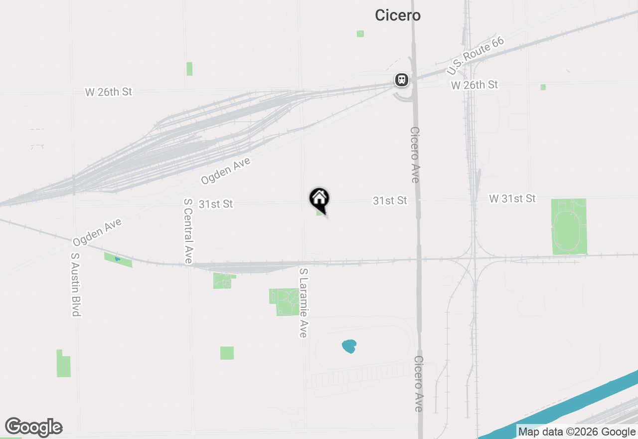 Map of 5101 W 31st Place, Cicero, IL 60804